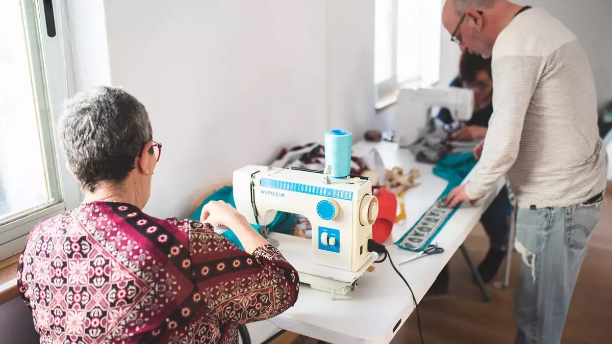 Taller de vestimenta romana.