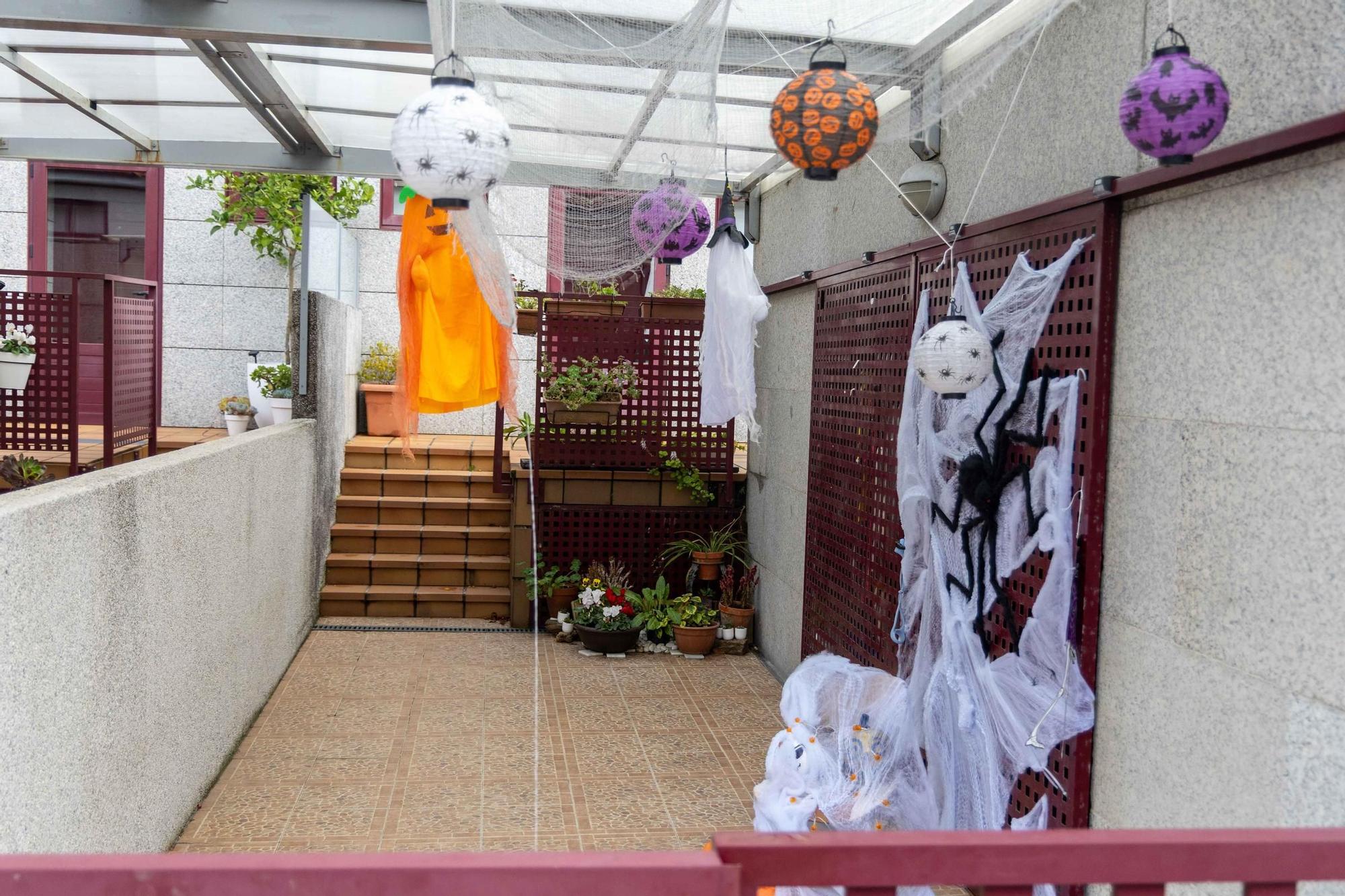 Decoración de Halloween en casas de Santiago