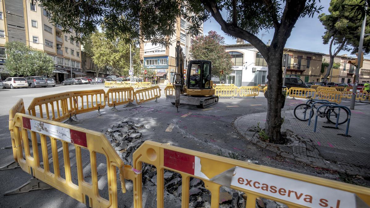 La plaza Guillem Moragues se transformará en un anillo verde con más espacio para el peatón