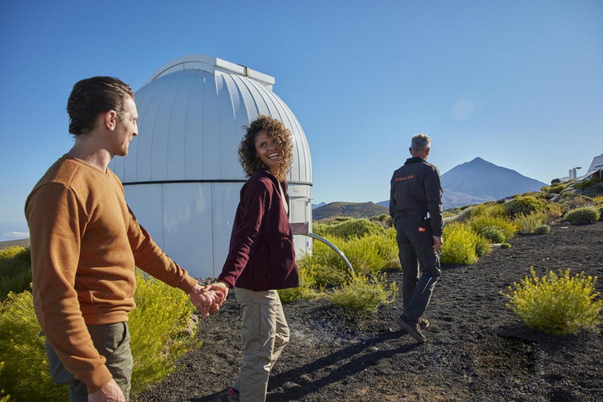 Observación astronómica en el Teide