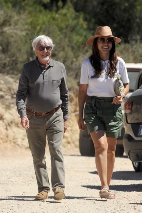 Bernie Ecclestone y su esposa Fabiana Flosi