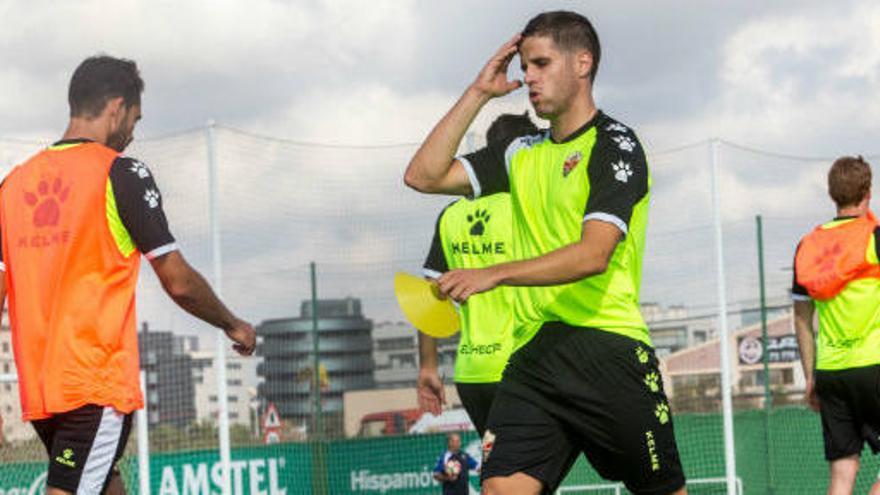 Hervías, ayer por la mañana, en el entrenamiento realizado en el campo anexo