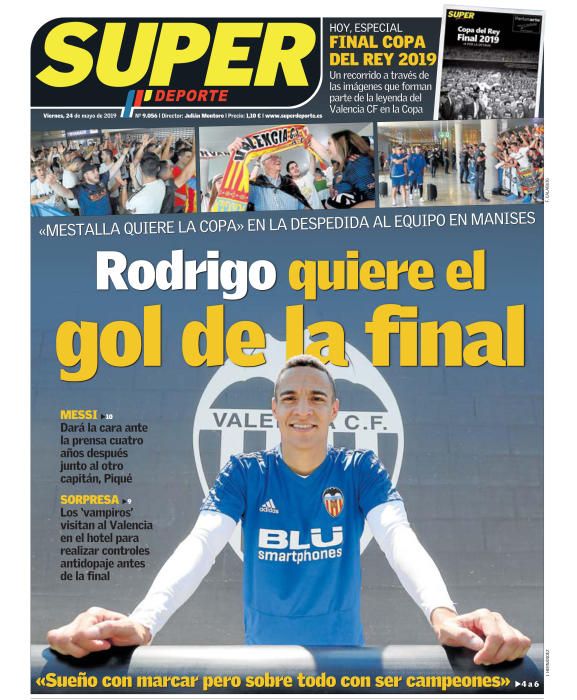 Portada SUPERDEPORTE viernes 24 de mayo de 2019