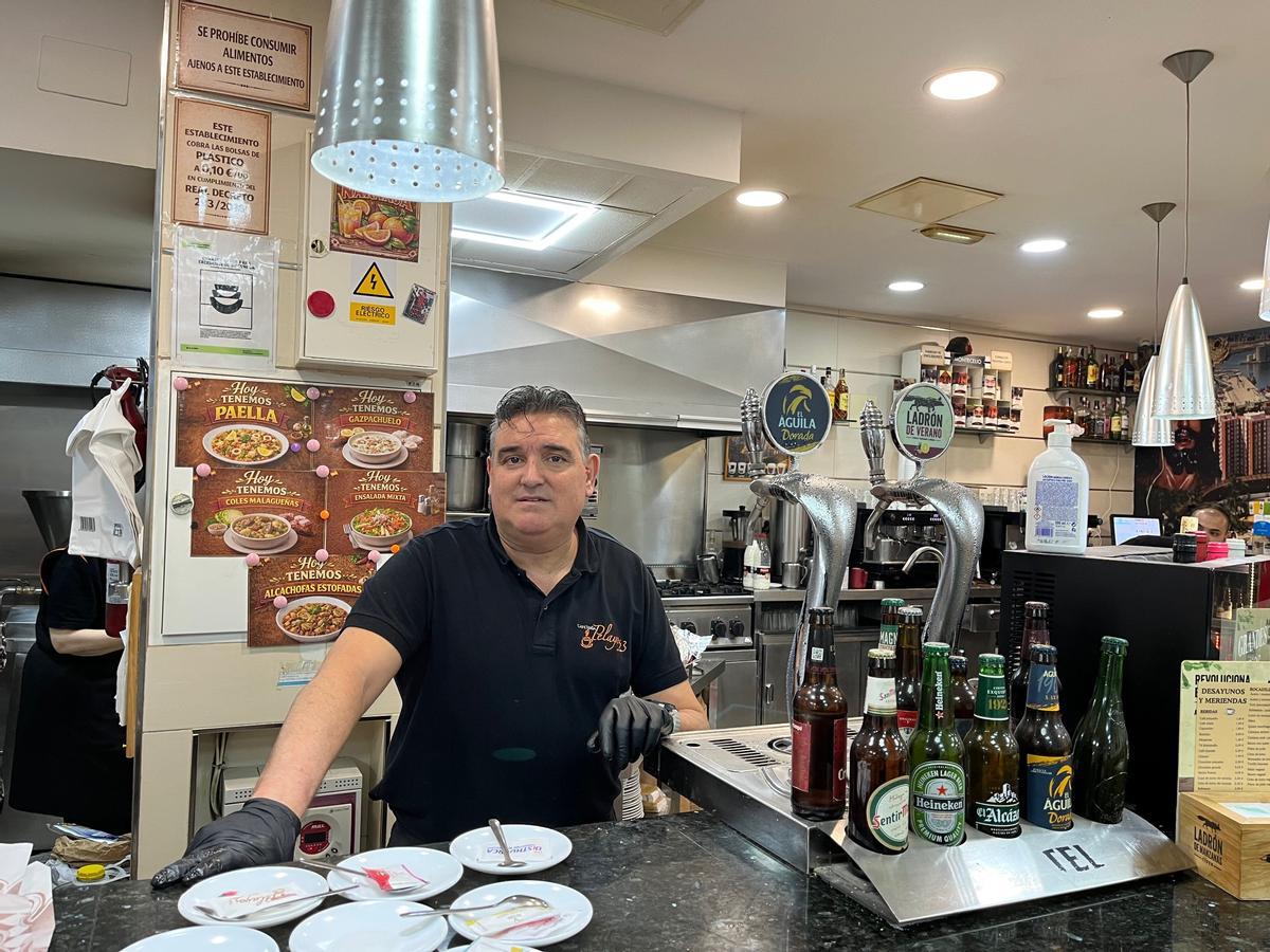 Pepe, propietario del restaurante Pelayo 23, en su día a día
