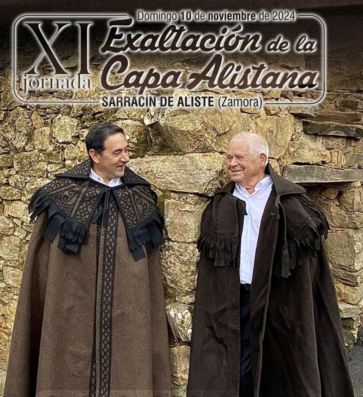 Javier y Pachiguin socios de Apeca de Sarracín protagonistas del cartel oficial.
