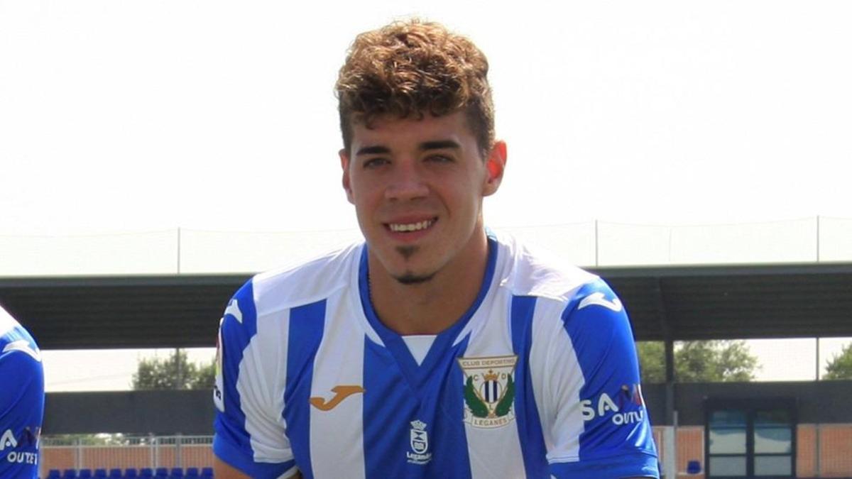 Mejías durante su presentación en el Leganés