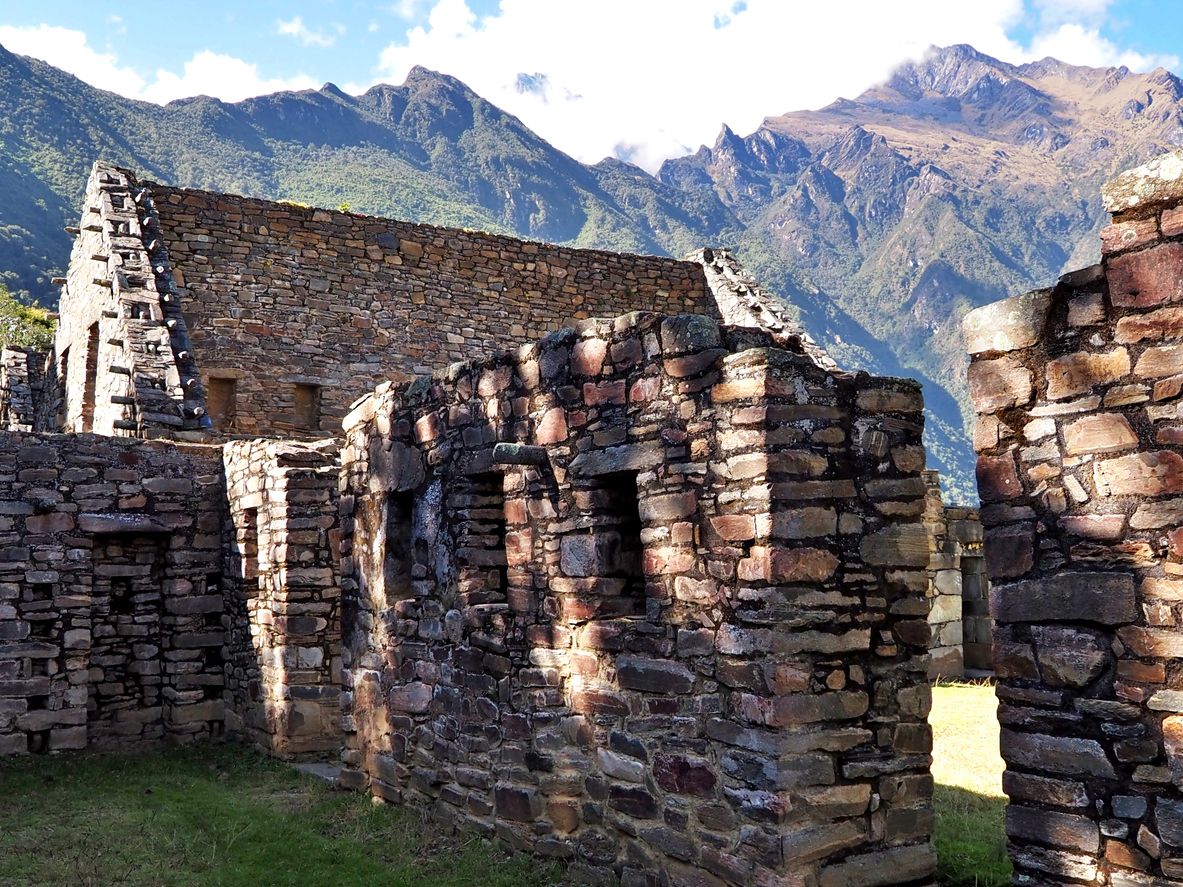 En Choquequirao descubrimos los restos arqueológicos de una ciudad inca.