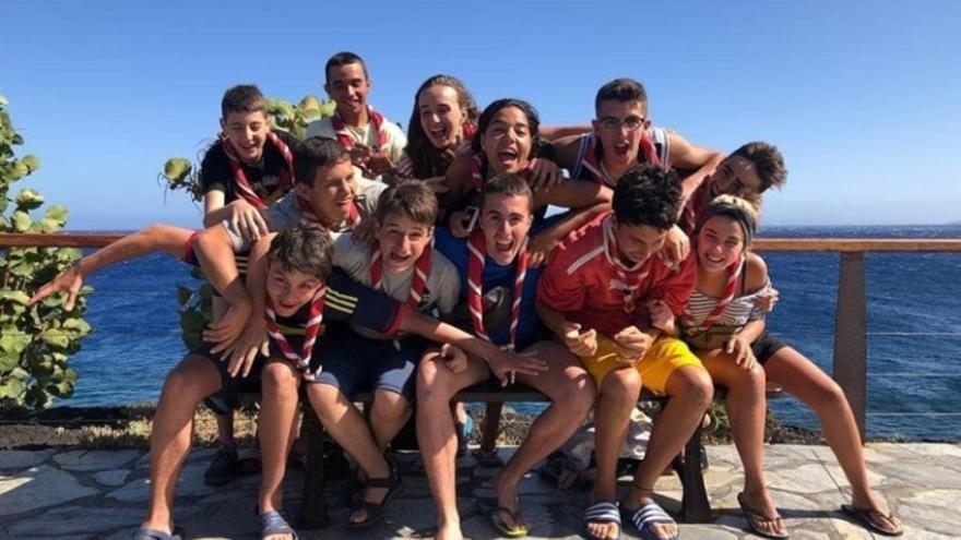 Un grupo de Scouts de España