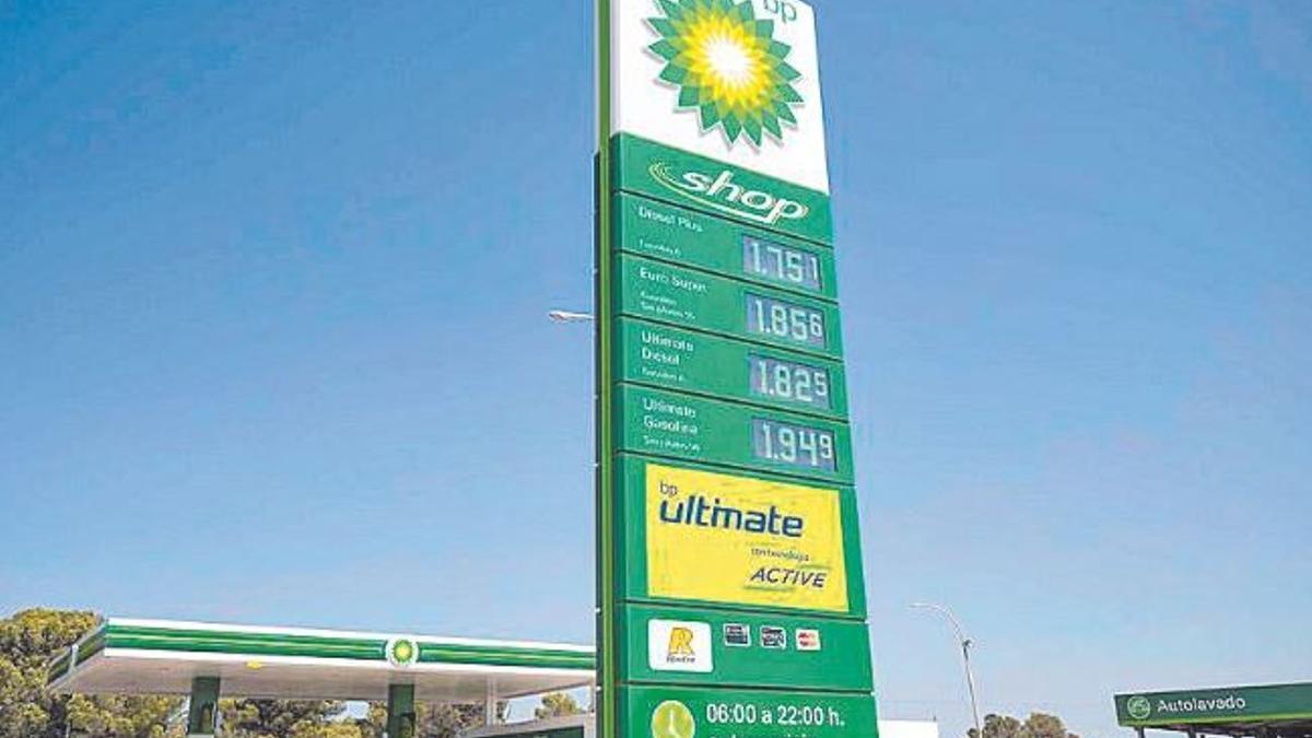 Una gasolinera BP en Mallorca