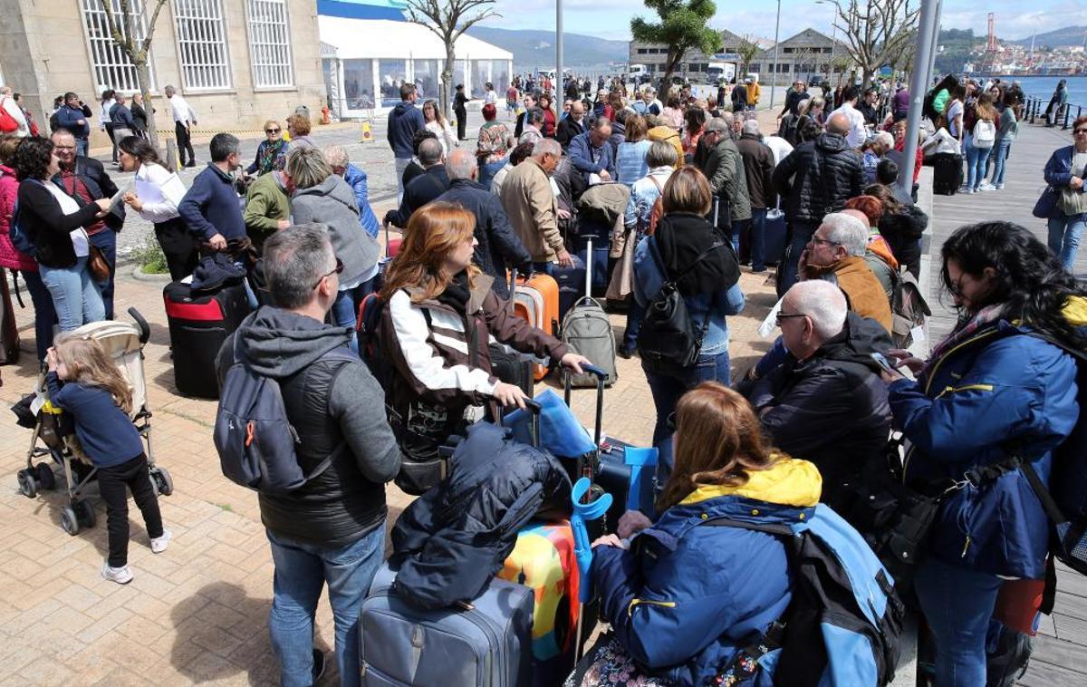 Atlantic Vigo Cruise logra con gran despliegue de medios la gestión fluida de 1.200 cruceristas.