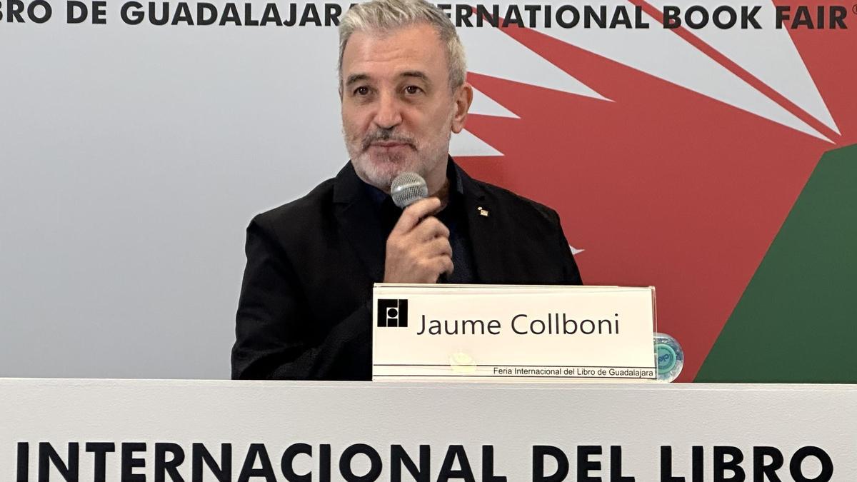 El alcalde Jaume Collboni en la Feria Internacional del Libro (FIL) en Gaudalajara.
