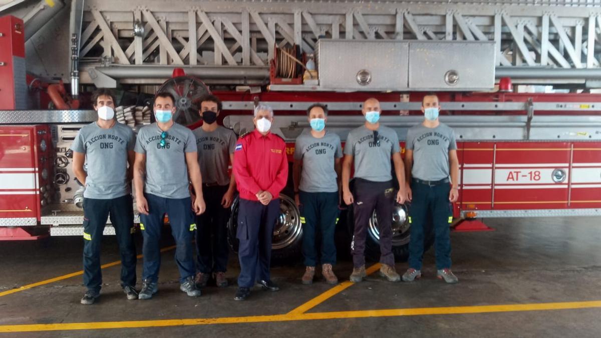 Bomberos de Acción Norte en Nicaragua.