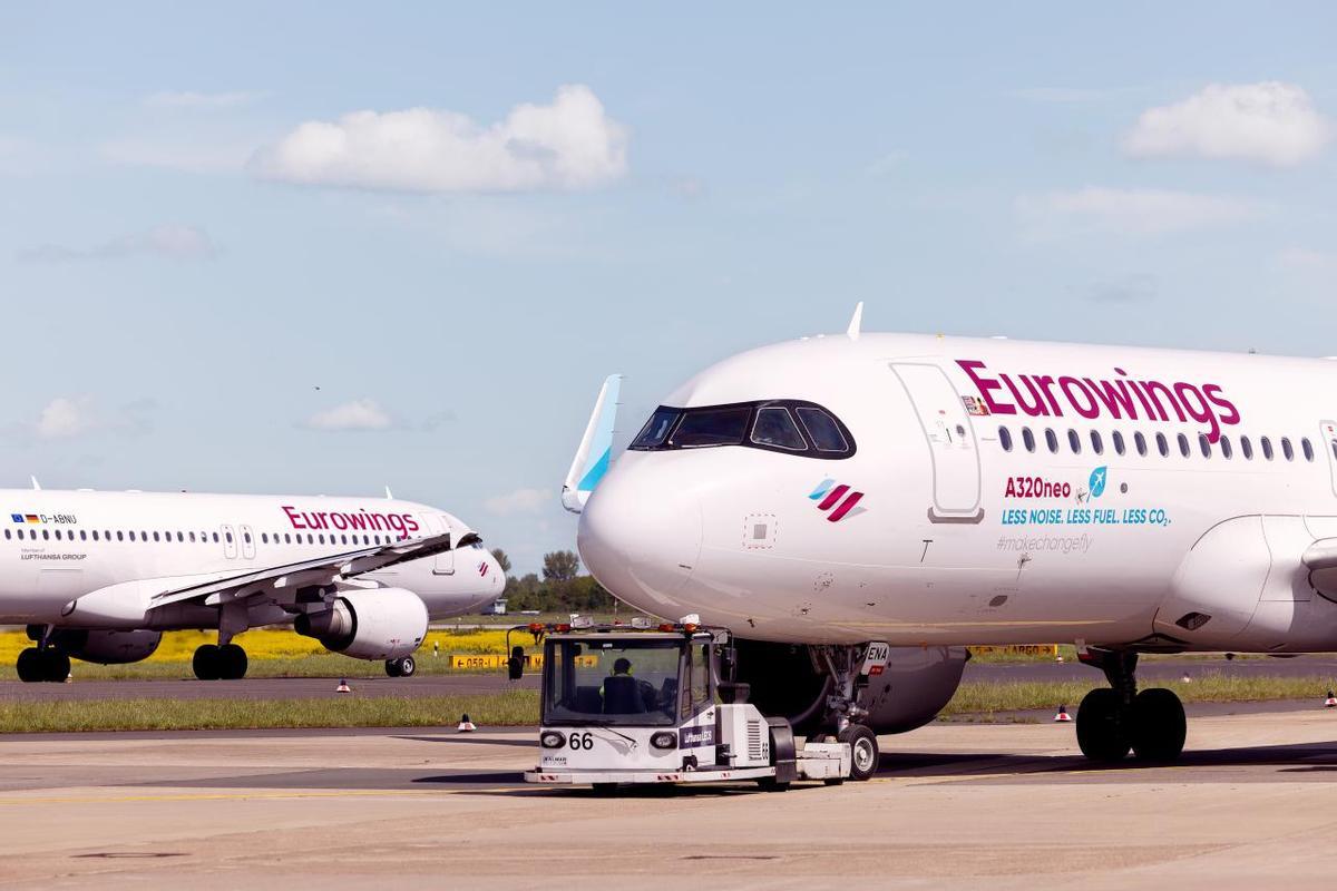 Ein A320neo von Eurowings.