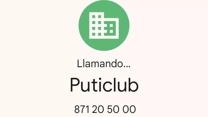 Wenn das Krankenhaus plötzlich zum "Puticlub" (Puff) wird… So sieht im Moment die Anruferkennung vom Son Espases aus.