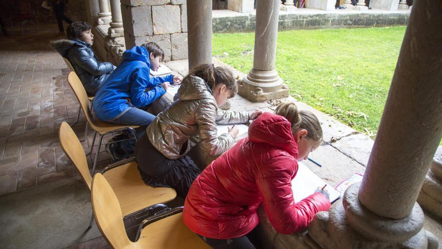 A Vilabertran, molts nens van participar en un concurs de dibuix per La Marató.