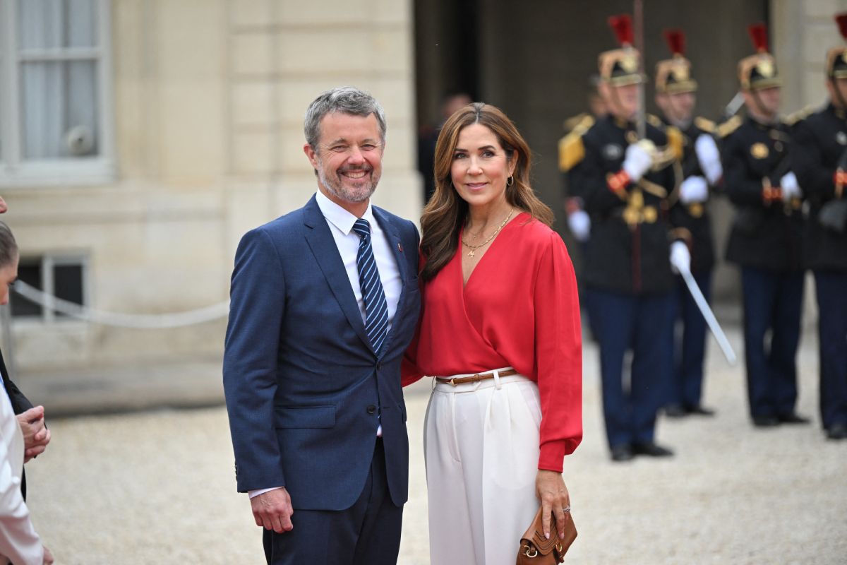 Federico y Mary de Dinamarca en la recepción de los Macron en el Elíseo