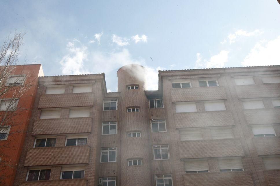 Incendio en una casa en San Antón