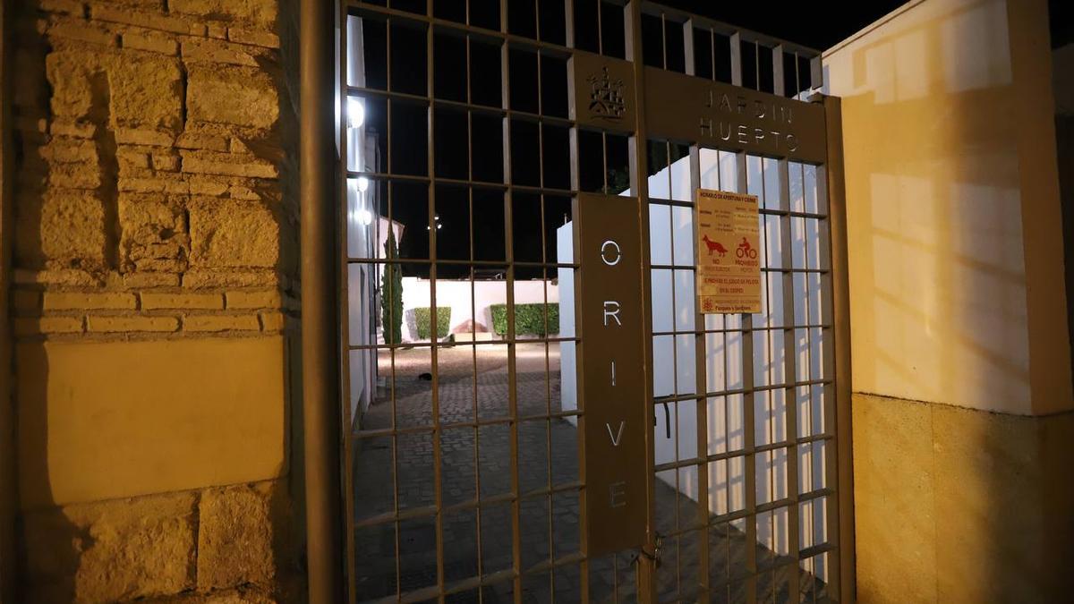 Los Jardines de Orive se han cerrado en la noche de este miércoles.