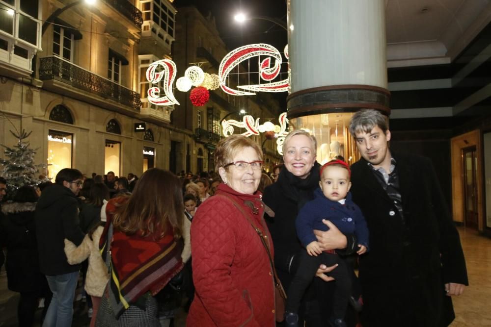 Encendido del alumbrado navideño en Vigo