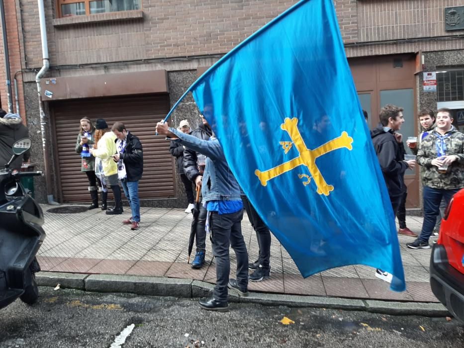 Derbi asturiano:  Así se vive los momentos previos al partido entre Real Oviedo y Sporting