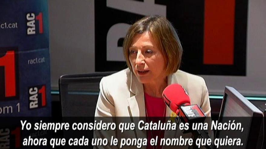 Forcadell: "Considero que Cataluña es una Nación; legalmente no está definido"