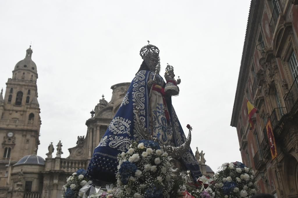 Romería de Murcia: ambiente previo y salida de la Fuensanta de la Catedral