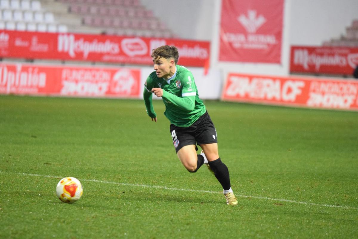 Monerris, en un partido con el Zamora.