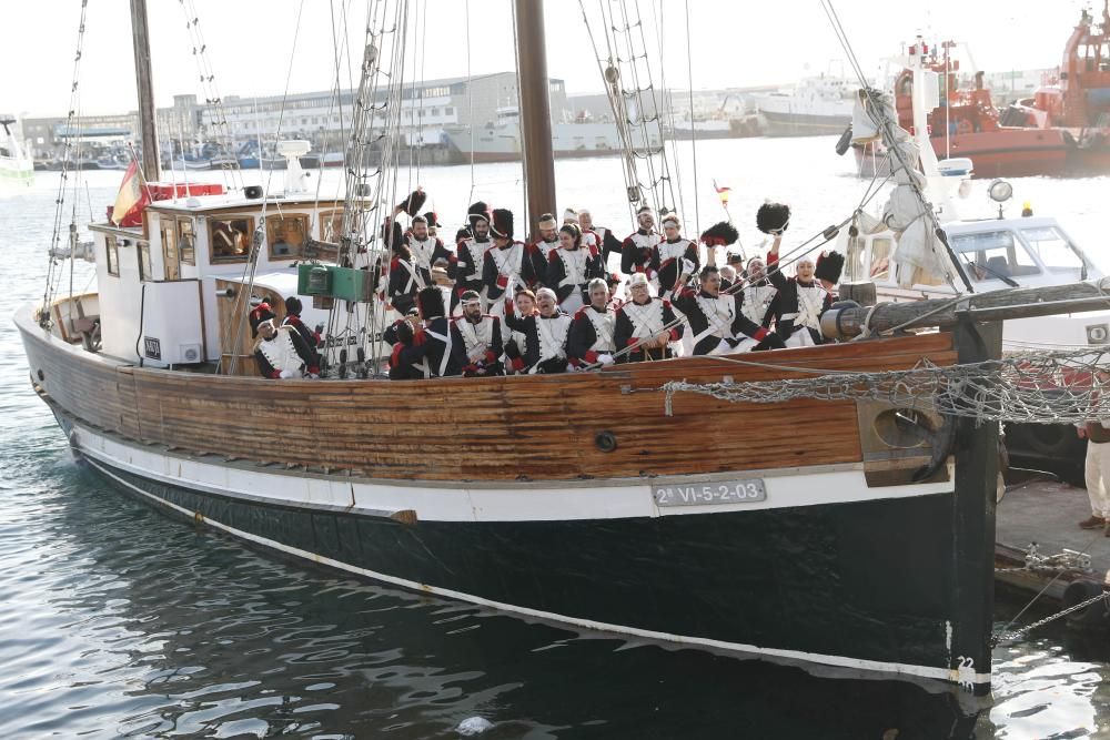 La representación de la Reconquista de Vigo vuelve a abarrotar las calles del Casco Vello de miles de vigueses