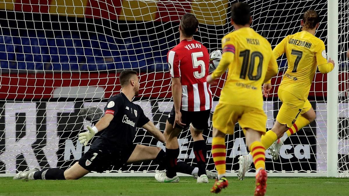 Griezmann acaba de marcar el primer gol de la final.