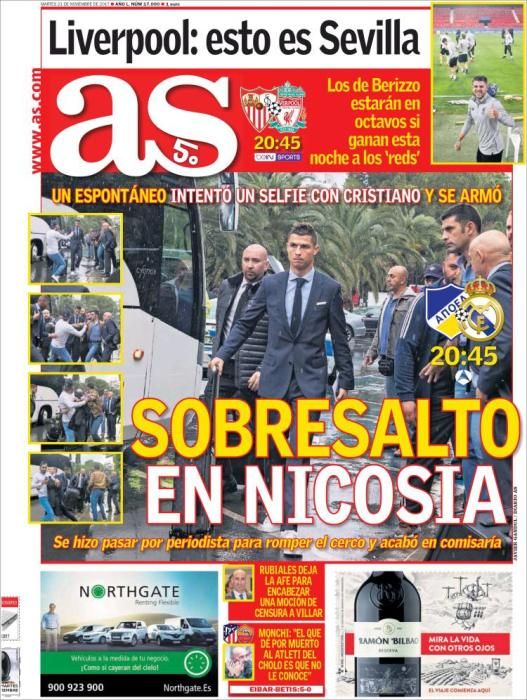 Portadas martes 21 de noviembre de 2017