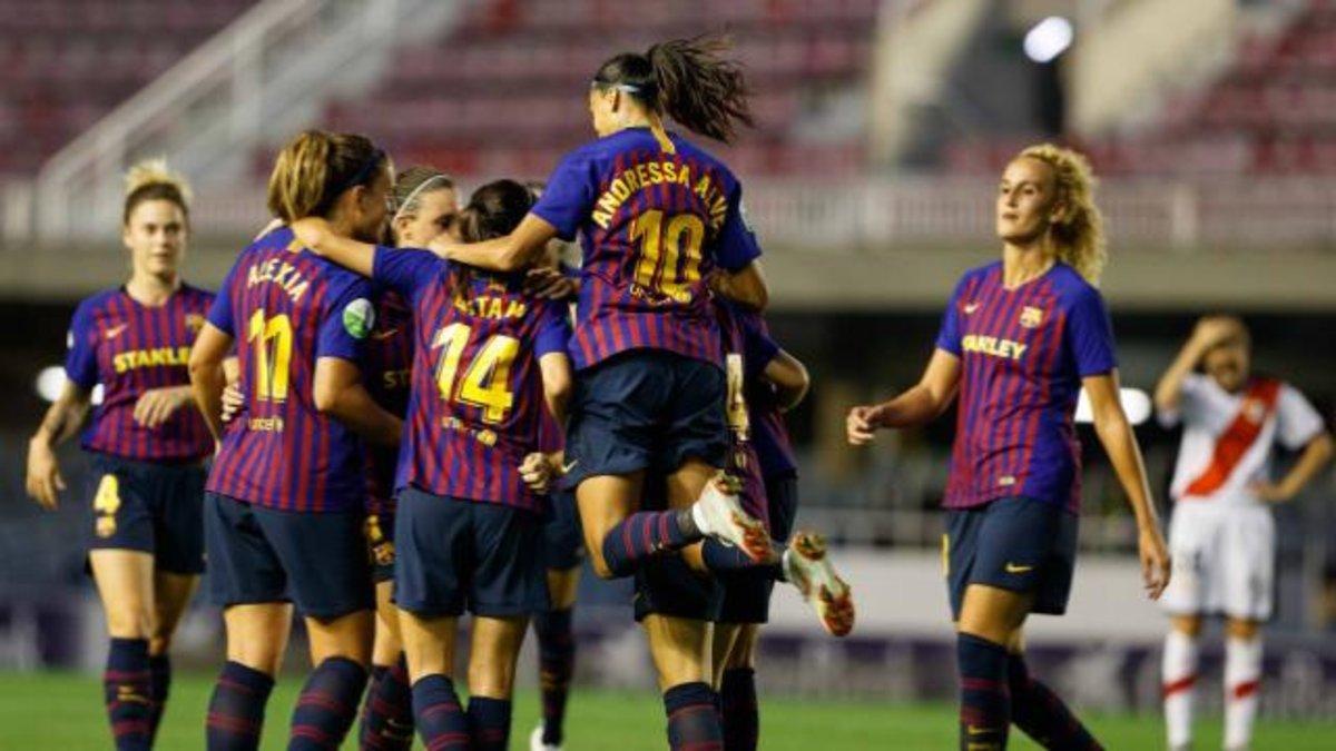 El Barça pasó por encima del Rayo