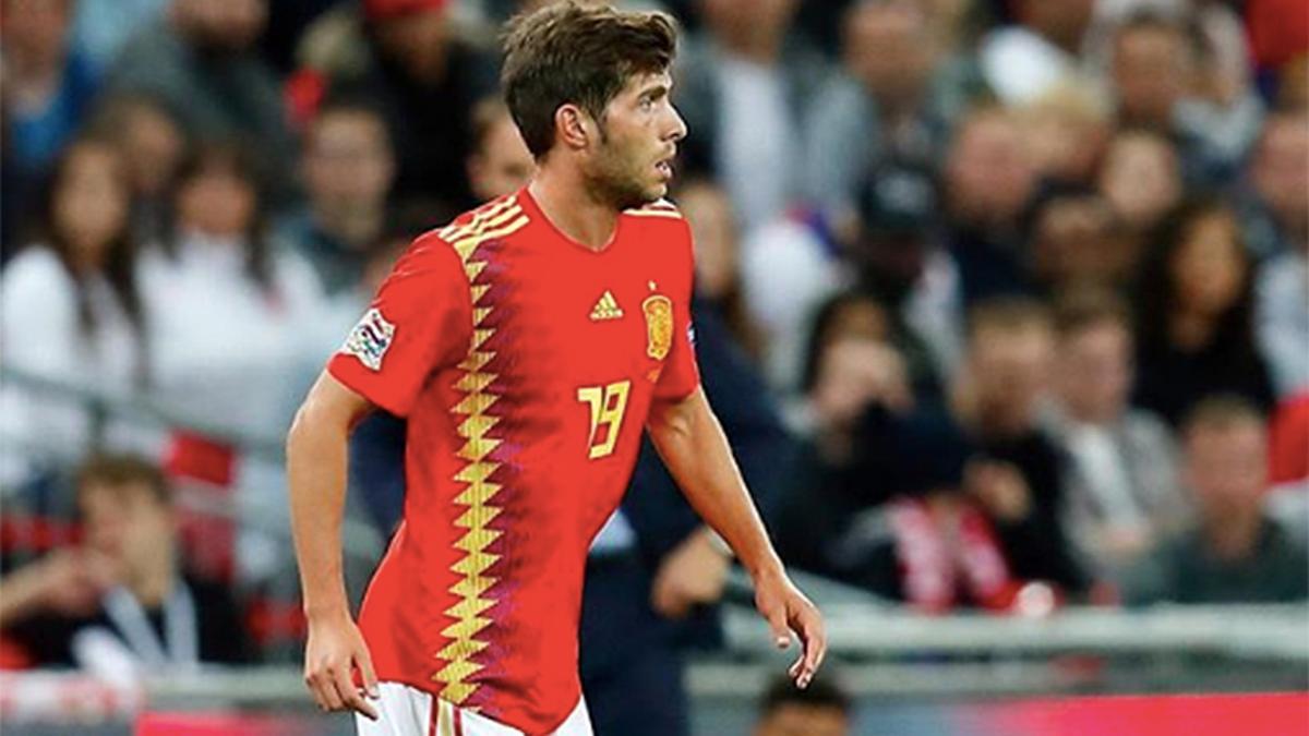 Sergi Roberto con la Selección Española