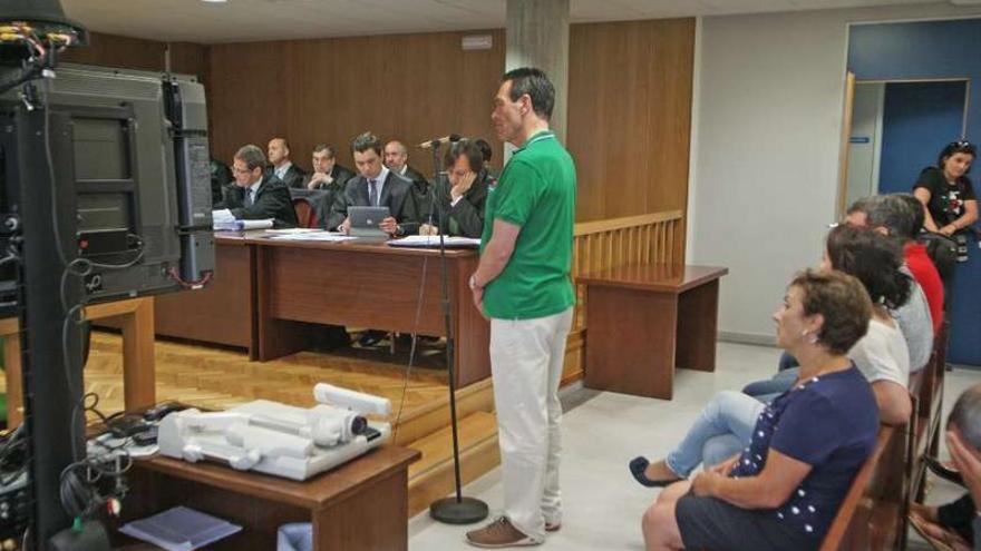 Juan Carlos González Martín, &quot;Culebra&quot;, durante su declaración en la Sección Quinta de Vigo.