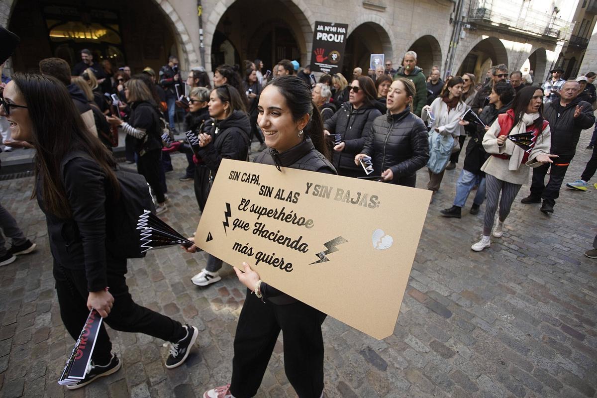 Les imatges de la manifestació dels treballadors autònoms Les imatges de la manifestació dels treballadors autònoms