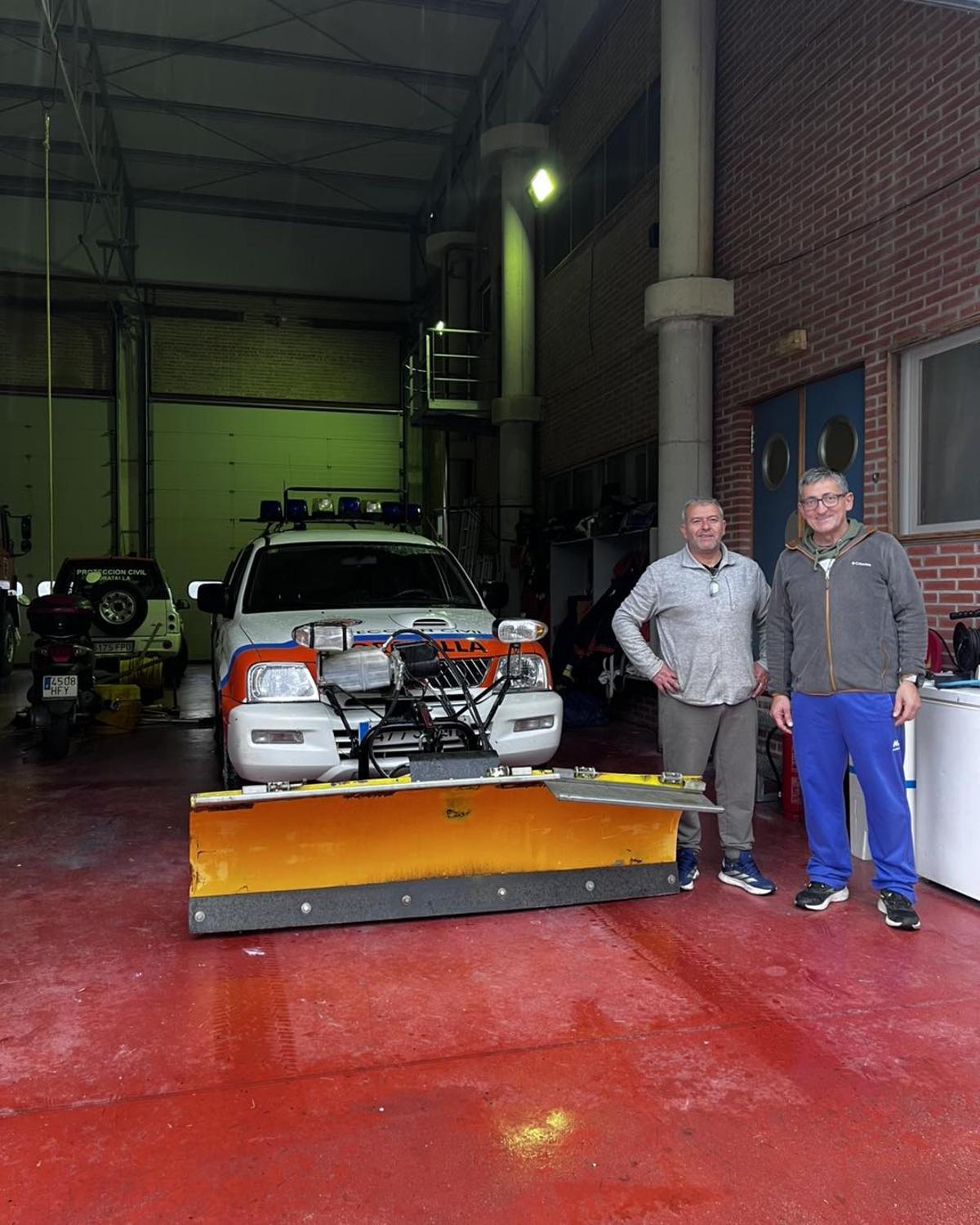 Equipo quitanieves en Moratalla