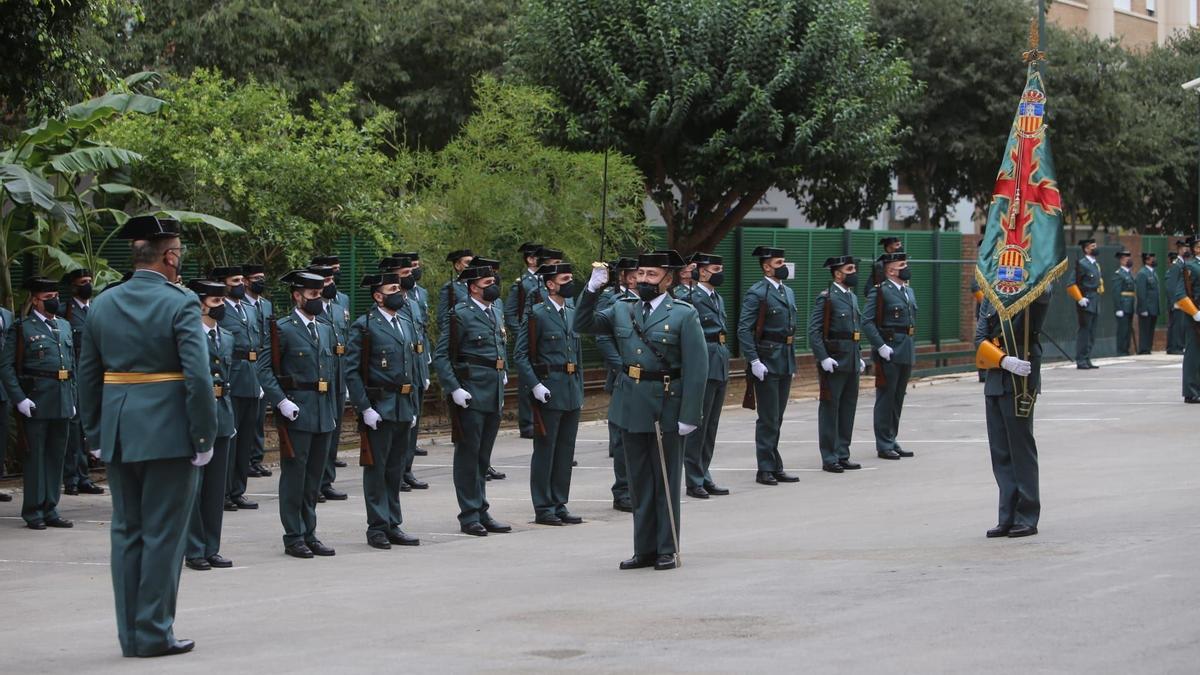 Celebración de la Virgen del Pilar en la Comandancia.