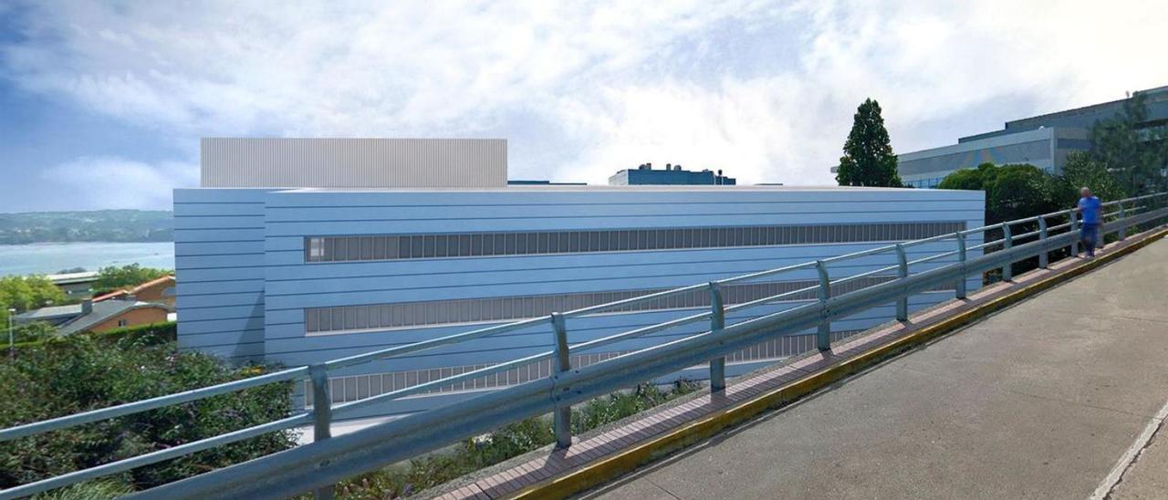 Proyección virtual del nuevo edificio del hospital San Rafael.