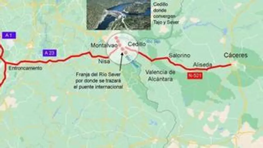 Nuevo escollo para el puente que unirá Cáceres y Portugal: la Junta acusa al Gobierno de paralizar el proyecto
