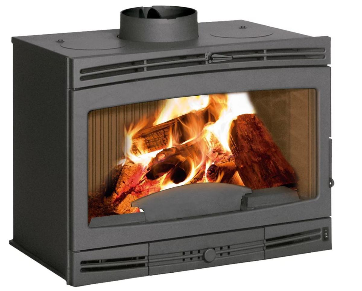 Chimeneas de leña Leroy Merín | Puedes calentar con ella una estancia de tamaño medio o grande