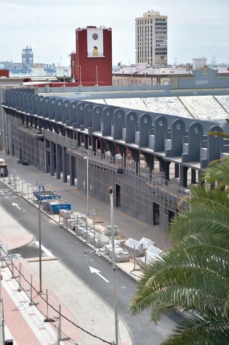 03-04-2020 LAS PALMAS DE GRAN CANARIA. Obras paradas en el antiguo Estadio Insular. Fotógrafo: Andrés Cruz  | 03/04/2020 | Fotógrafo: Andrés Cruz