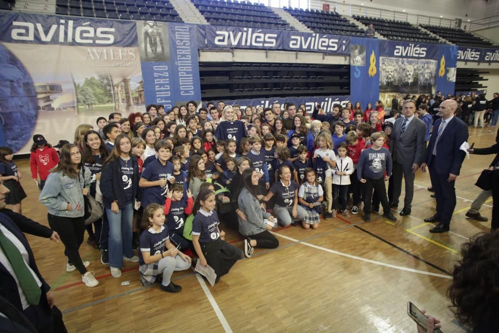 Premios Princesa de Asturias: Encuentro de Lindsey Vonn con estudiantes en Avilés