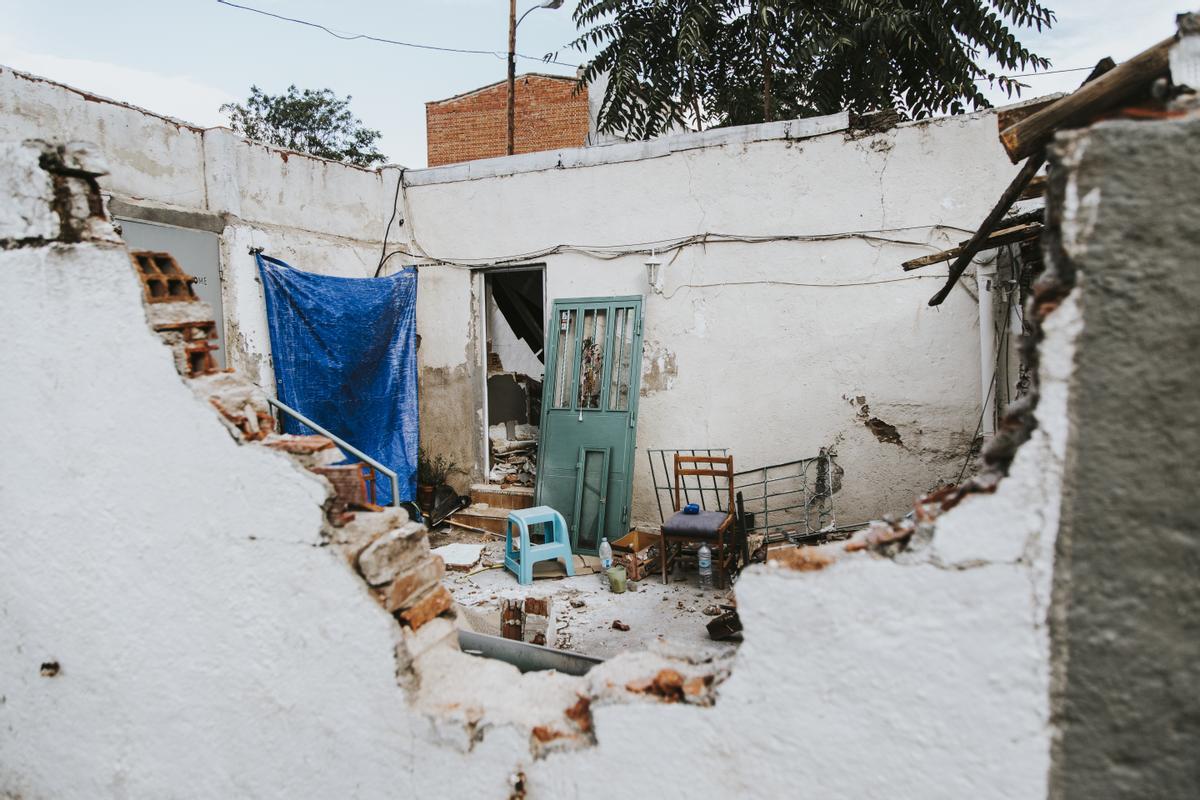 La casa de Pilar Díaz fue demolida en cuanto se mudó para evitar que entraran ocupas