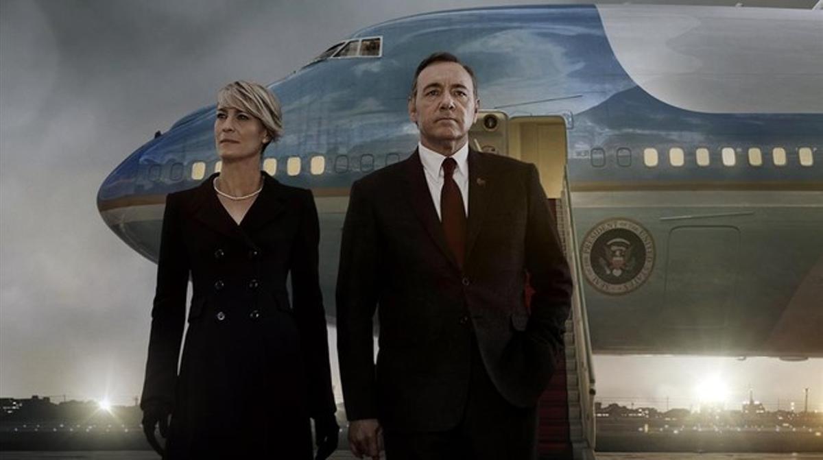 Robin Wright i Kevin Spacey, protagonistes de ’House of cards’.