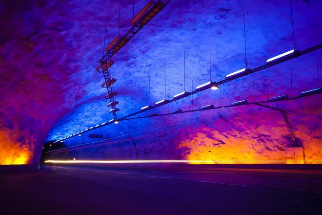 El túnel de Lærdal se acabó de construir en el año 2000.