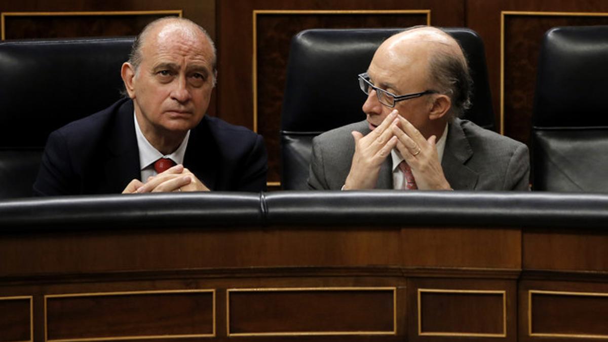 Montoro, junto a Fernández Díaz, en el Congreso, el pasado día 23.