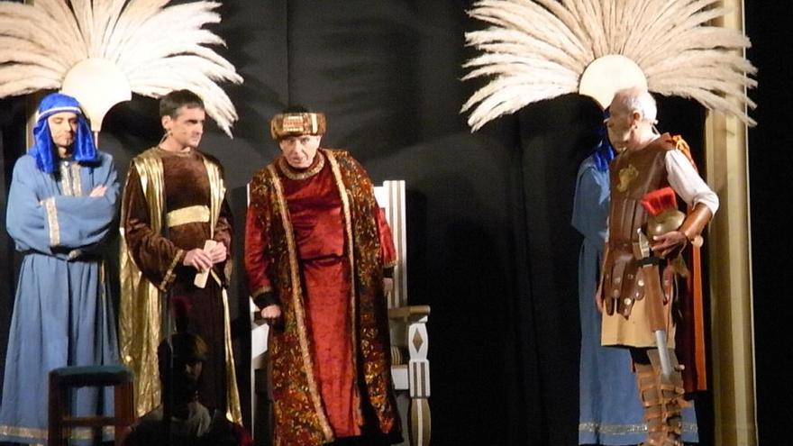 Una imagen de la Ãºltima representaciÃ³n de la obra teatral en Campanet.