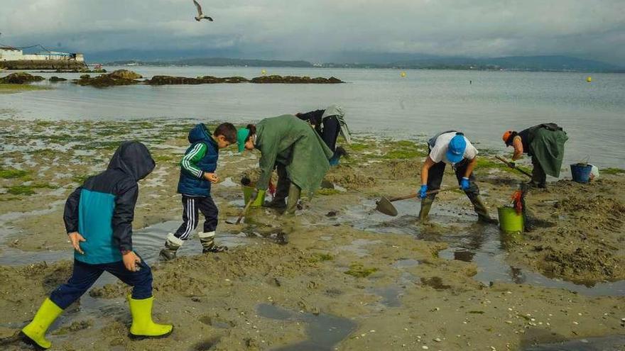 Los alumnos participaron en actividades de naturaleza con las mariscadoras. // Iñaki Abella