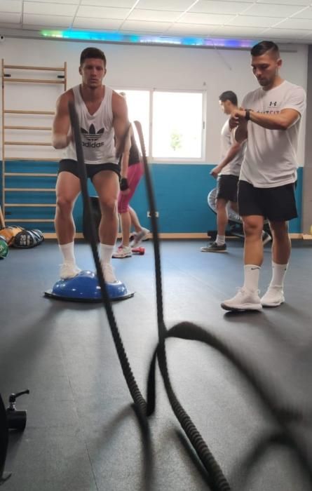 Jovic se entrena en el gimnasio Fit Club de Palma