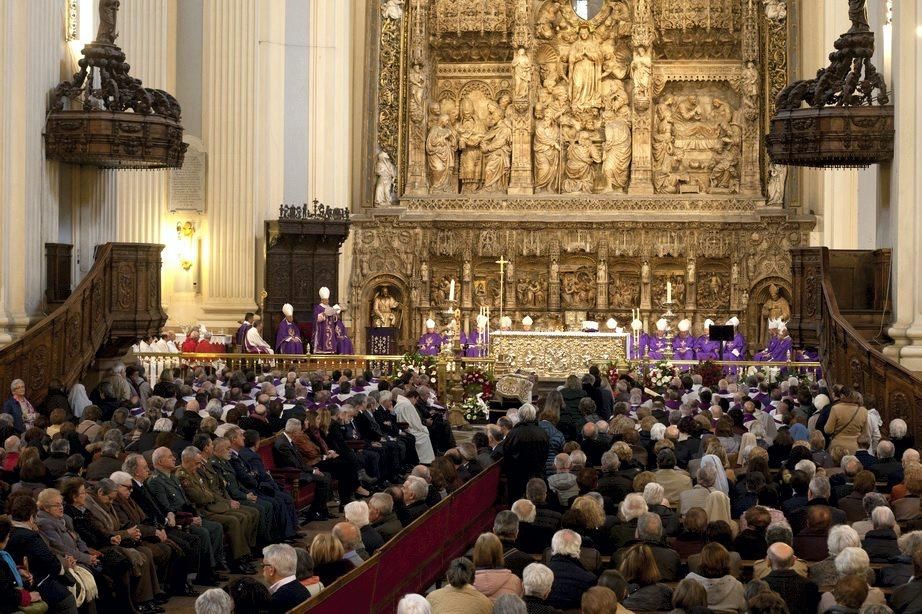 Funeral de Elías Yanez en la Basílica del Pilar