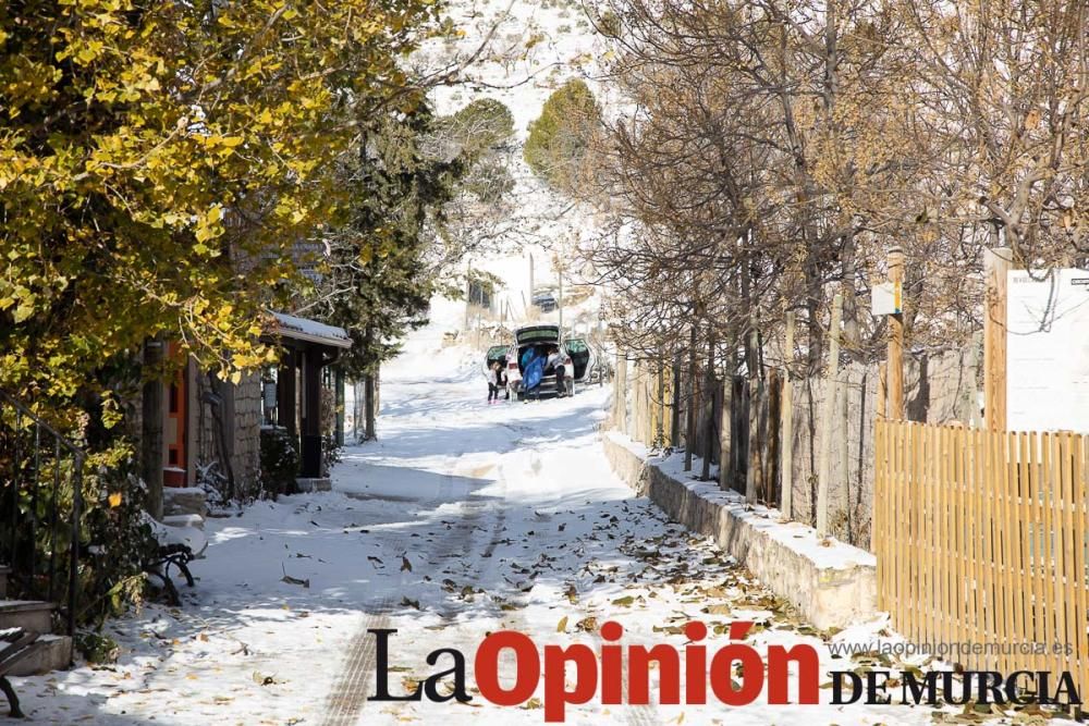 La nieve llega a las pedanías de la comarca del No